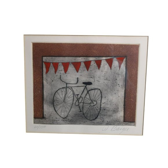 The Bicycle Framed Print by Peter Barger - Signed - Picture 2 of 7